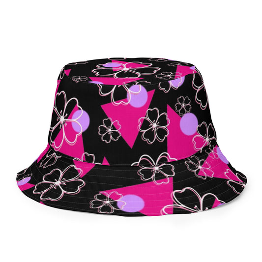 Retro Sakura Reversible bucket hat