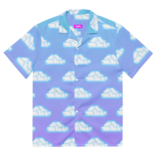 Pixel Clouds Hawaiian Shirt